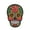 Gray, variant on Calavera Sugar Skull Embroidered Iron-on Patch