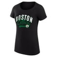 thumbnail image 2 of Women's G-III 4Her by Carl Banks  Black Boston Celtics Filigree Logo Fitted T-Shirt, 2 of 3