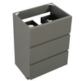 thumbnail image 3 of Gray Bathroom Storage Cabinet with 3 Drawers, Freestanding Vanity Without Sink, Melamine Material, 3 of 6
