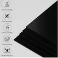 thumbnail image 4 of Black Color #2025 Acrylic Plexiglass Sheet, Durable, Scratch-Resistant - Ideal for Signage, Displays, DIY Projects, and Home Decor. Choose Your Size & Thickness. (Black, 1/2" x 24" x 24"), 4 of 4