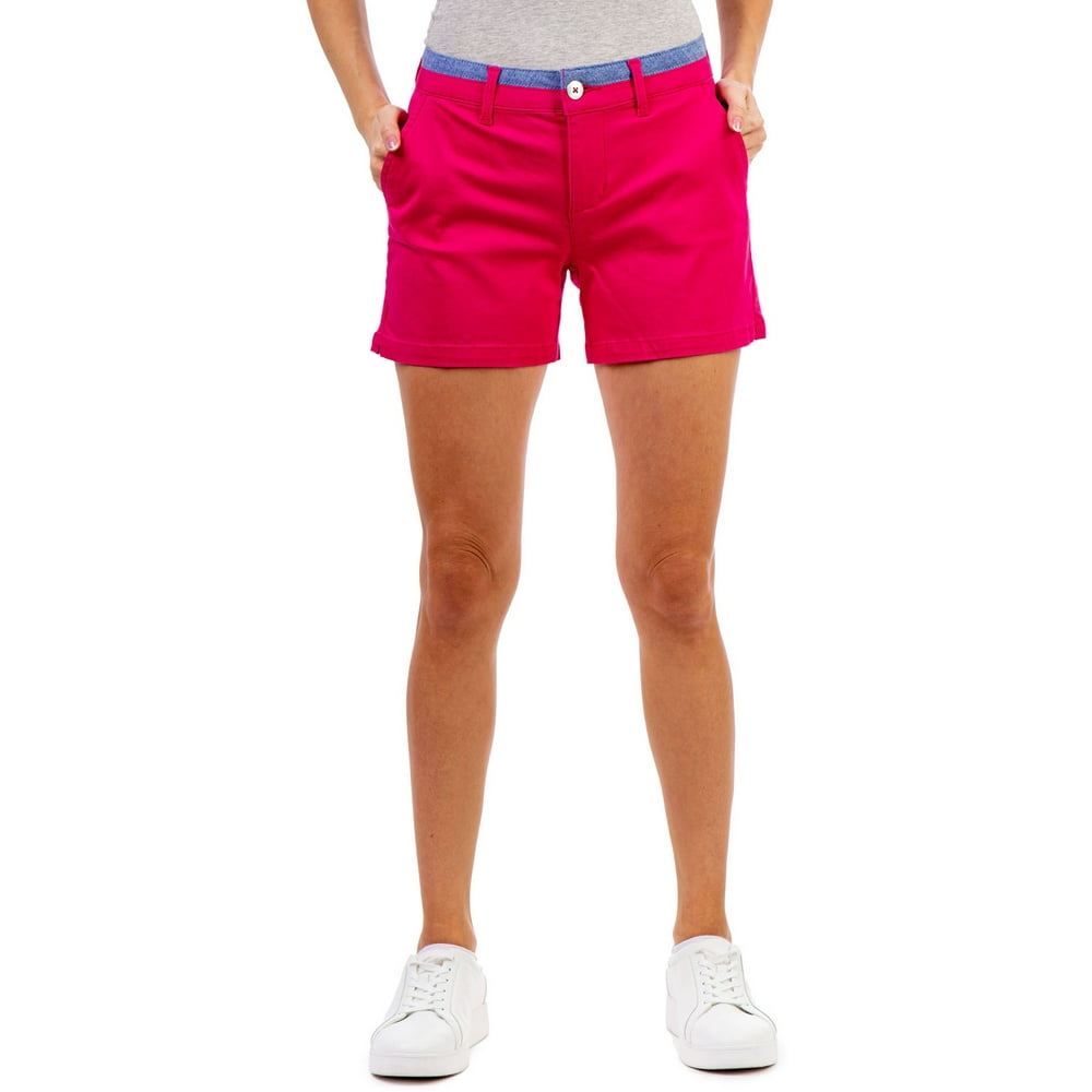 U.S. Polo Assn. U.S. Polo Assn. Mid Rise Stretch Sateen Shorts Women's