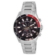 Bulova Mens Stainless Steel Chronograph Watch 98B344