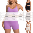 thumbnail image 3 of Women 2 Piece Workout Sets Compression Tummy Control Leggings with Pockets Halter Built in Bra Tank Tops,Compression(Coffee,S), 3 of 9