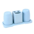 thumbnail image 3 of Toothbrush Holder Bathroom Couple Toothbrush Holder Set Toothpaste Toothbrush Tooth Mug Holder Set (Blue), 3 of 8