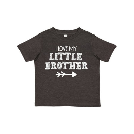 

Inktastic I Love My Little Brother with Arrow Gift Toddler Boy or Toddler Girl T-Shirt