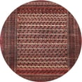thumbnail image 1 of Ahgly Company Machine Washable Indoor Round Traditional Rust Pink Area Rugs, 3' Round, 1 of 7