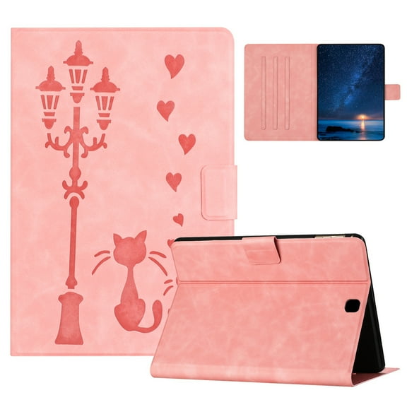 ELEHOLD Case for S2 9.7" SM-T810 T813 T819 (2015),Premium PU Leather Case with Auto Sleep/Wake & Adjustable Stand,Pink