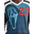 thumbnail image 4 of Scream Ghostface Men's & Big Men's Graphic Hockey Jersey with Long Sleeves, Sizes XS-3XL, 4 of 5
