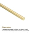 thumbnail image 3 of Uxcell Brass Rod,Brass Solid Round Rod 2mm/0.08inch Diameter 305mm Length Lathe Bar Stock for RC Model DIY Craft Pack of 15, 3 of 5