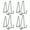 4 pack 6 Inch Black, variant on US 4-8 Pcs Metal Frame Holder Display Stands for Picture，Plate，Book，Photo Easel