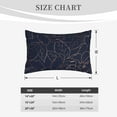 thumbnail image 4 of Pofeuu Navy Dark Blue Print Polyester Microfiber Plush Pillowcases, Super Soft and Cozy Pillow Case Covers with Envelop Closure（Pillow core not included）-20"x30", 4 of 6