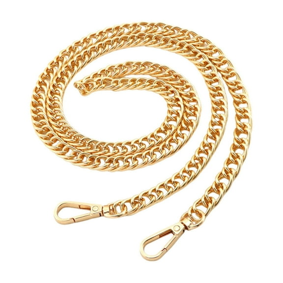 Mini Gold Wallet Chain Strap 24 Inches Equipped With Durable Buckle Multifunctional Replacement Chain Suitable For Wallets Purses Shoulder Crossbo