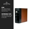 thumbnail image 3 of Bellagio-Italia XL 3-Ring Storage Binder - 600-Sheet Capacity Storage Organizer - File Storage for Presentations, Documents, and Trading Cards - Blank Index Plate on Spine for Custom Labeling - Brown, 3 of 7