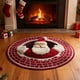 thumbnail image 1 of Alfombras Navideñas Redondas Antideslizantes con Ilusiones Ópticas Navideñas, para Dormitorio, Cocina, Lavables, Antideslizantes y Suaves para Sala de Estar., 1 of 6