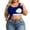 Blue, variant on Women's Plus Size Tank Tops Built in Bra Padded Bra Sim Fit Camisole for Summer Casual