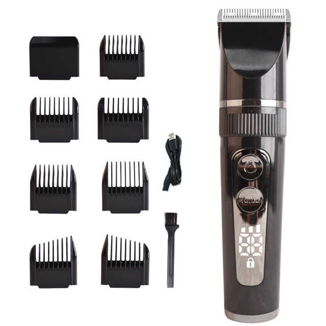 MesaSe Electric Hair Clippers for Men Quiet LED Display Cordless Rechargeable Hair Trimmers Set