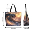 thumbnail image 5 of Naloa Mythical Serpent Mountain Sunrise Tote Bag for Women Large Capacity Shoulder Bag for College Work Travel Shopping, 5 of 8