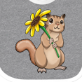 thumbnail image 4 of Inktastic Cute Chipmunk with Sunflower Boys or Girls Baby Bib, 4 of 4