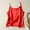 Red, variant on HOZADOIE Tank Tops for Women Silky Satin Summer Sleeveless Stylish Solid Color Crew Neck Spaghetti Strap Camisole Casual Slightly Stretchy Loose Loungewear Undershirts for Outwear