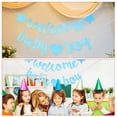 thumbnail image 4 of LOLIPPYY 2PCS Gender Reveal Party Banners - Welcome Baby Boy Banner Glitter Baby Shower Gender Reveal Party Garland Neutral Decorations, 4 of 7