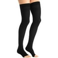 thumbnail image 3 of Jobst Opaque 20-30 Open Toe Thigh High Compression Stockings w/Dot Band Honey Xlarge, 3 of 4