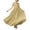 Yellow, variant on AHTJRT Bridesmaid Flower Dress for Girl V Back Bowknot Dresses A-Line Crewneck Sleeveless Cute Elegant Wedding Party Gowns Silver 3-4 Years