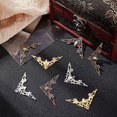 thumbnail image 7 of 120pcs Iron Filigree Corner Embellishments Hollow Triangle Wrap Connector Hollow Charm Pendants Tibetan Metal, 7 of 7