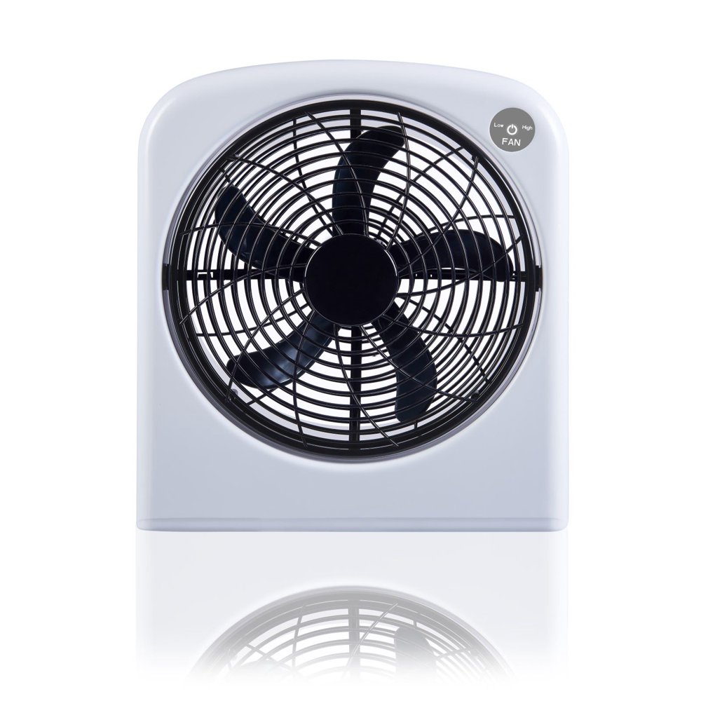 Mainstays 10'' 130 Degree Pivoting Grill Plastic Portable Box Fan