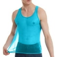 thumbnail image 2 of FNFYFH Men's Sparkly Tank Top See Through Mesh Sequin Disco Vest Fashion Y Back Mesh Sheer Tank Shirt, 2 of 6