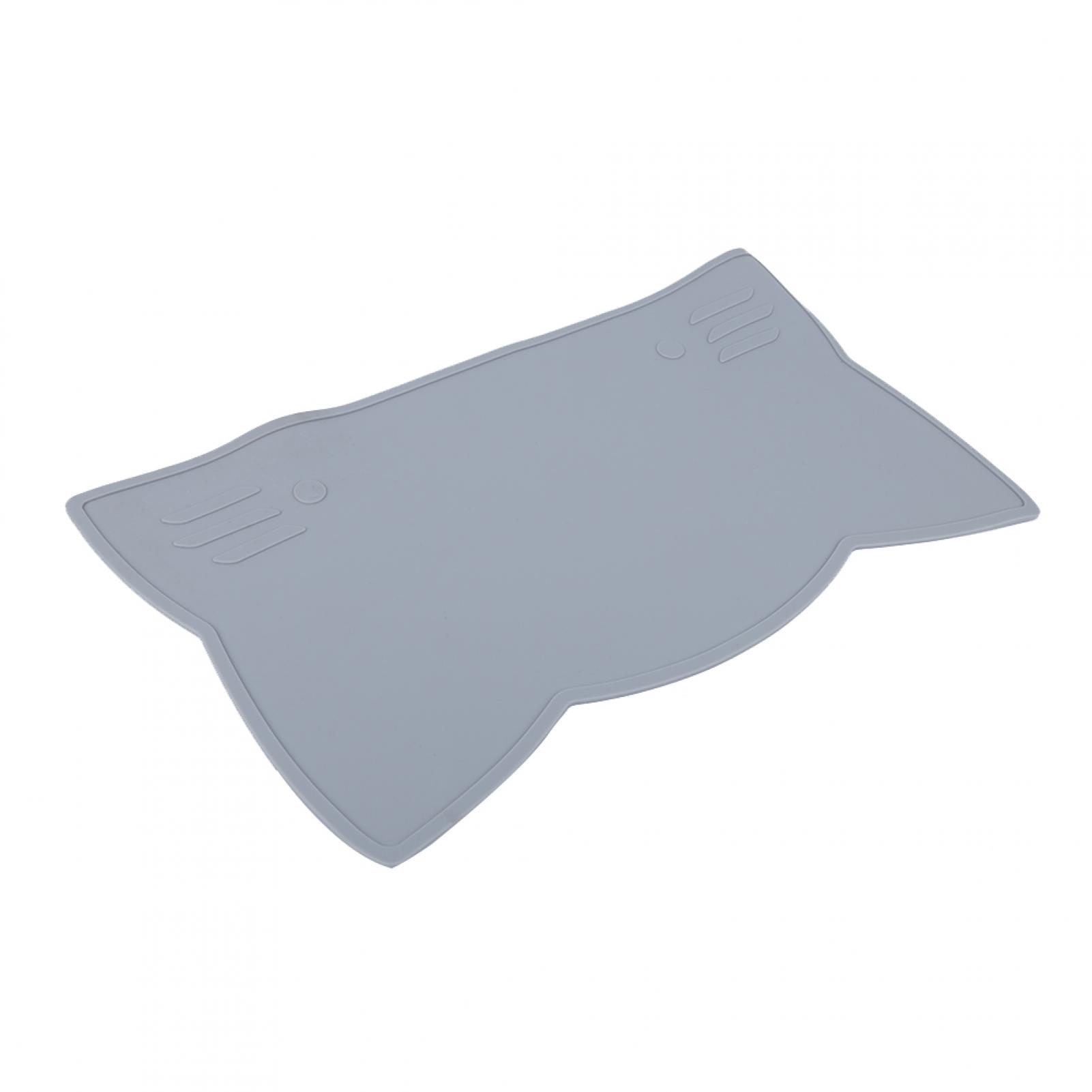 Suction Placemats Baby Placemat Silicone Suction Table Mat Non-Slip Heat Insulation (Gray
