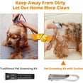 thumbnail image 4 of 2-in-1 Portable Dog Grooming Vacuum Clipper Kit – 3-Speed, Low Noise, Rechargeable, 99% Hair Suction, 4 of 9