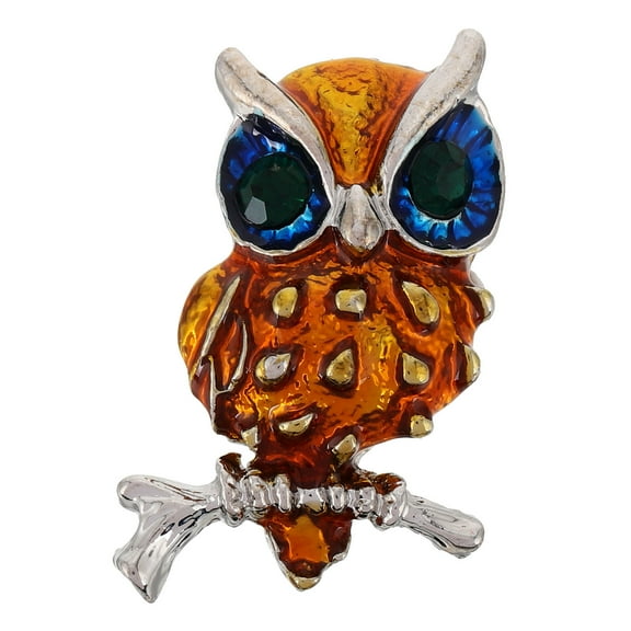 FRCOLOR Unique Owl Lapel Pin Animal Brooch Pin Decor For Men And Women Coats Jackets Hats Special Occasions Clothes Accessories