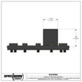 thumbnail image 4 of 1.5 Inch Aluminum Remote Fuel Cell Filler Neck Flange, 12 Bolt, 4 of 7