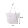 thumbnail image 3 of Bolsa de playa Malla Tote Salvador Reutilizable Versátil Blanco, 3 of 7