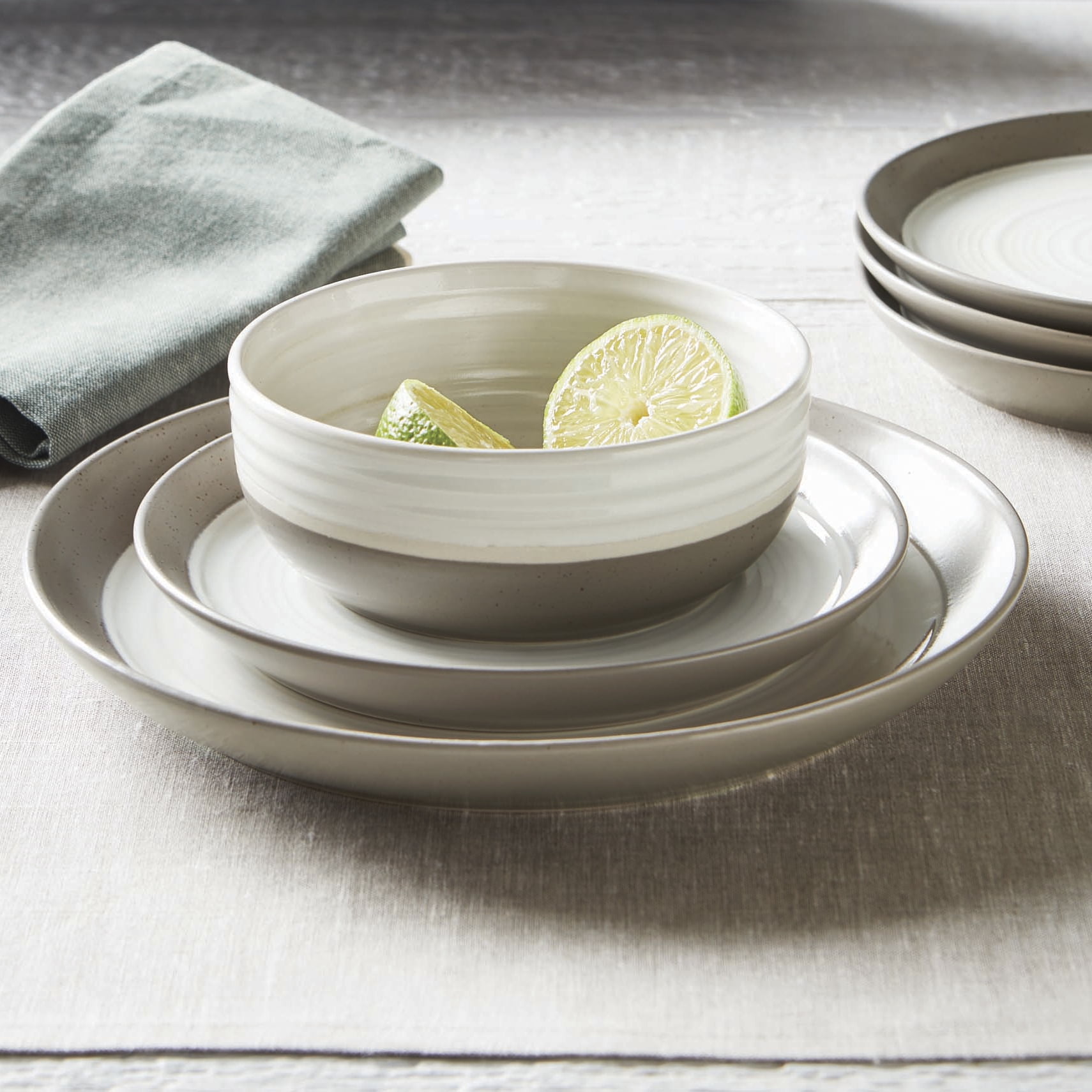 Better Homes And Garden Ashmoor 12-Piece Dinnerware Set - Walmart.com Better Homes And Garden Ashmoor 12-Piece Dinnerware Set - Walmart.com