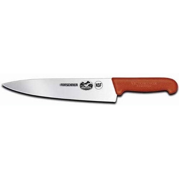 Victorinox Cutlery 8-Inch Chef's Knife, Red Fibrox Handle