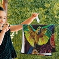 thumbnail image 5 of Coolnut Embroidery Parrot Lemon Hand Towels 2 PCS, Tropical Leaf Kitchen Towel Ultra Soft and Highly Absorbent,Decorative Fingertip Face Towel for Bathroom Hotel, 28.3"x14.4", 5 of 5