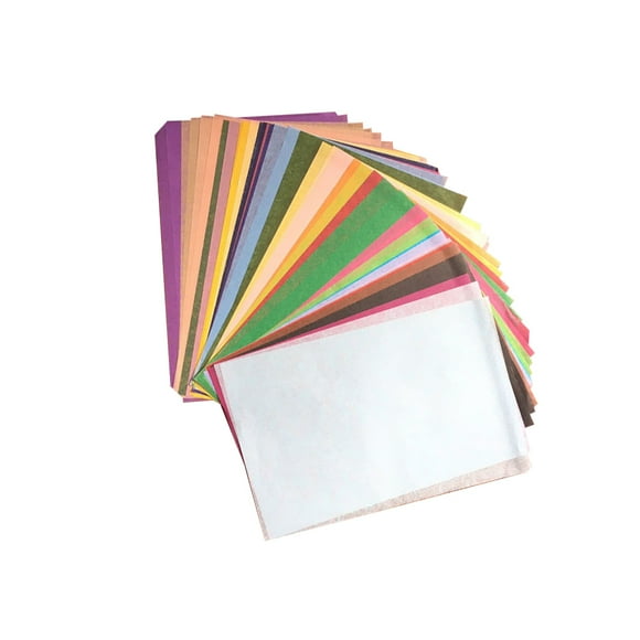 Papeles de regalo A5, embalaje de impresión Multicolor, papel de embalaje de regalo DIY plegable, bolsa de papel Kraft, recuerdo de boda, Almacenamiento y organización del hogar mezcla de colores Bewildely HA001441-03