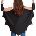 thumbnail image 4 of Little Kid Kids Black Bat Accessories Party Children's Clothing Bat Cape Youth T Shirts Crop Top Dance Shirts for Girls And Top for Toddlers Girls Girl Age 1 Tops Size Small Crop 5-6 Years Black, 4 of 5
