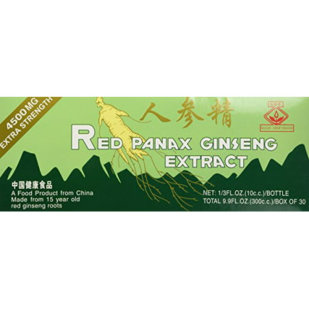 Red Panax Ginseng Extrait 30 portions individuelles, faites à partir de 15 ans de racines de ginseng rouge