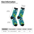 thumbnail image 2 of Picia Shark And Leaves Print Athletic Socks for Men & Women – Cushioned Moisture-Wicking Crew Socks for Sports, Running, and Training, Soft & Breathable Size 5-11, 2 of 6