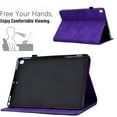 thumbnail image 2 of Allytech Case for Samsung Galaxy Tab A7 10.4 inch 2022/2020 Model (SM-T500/T505/T507), Auto Sleep Wake Smart Card Slots Pen Holder Magnetic Snap Flip Stand PU Leather Case, Purple, 2 of 10