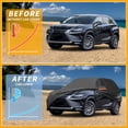 thumbnail image 4 of Unique Bargains Durable Waterproof Car Cover with Reflective Strips Black for Lexus NX 187.01"x76.77"x59.06", 4 of 8