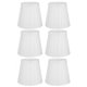 thumbnail image 1 of Pantalla de lámpara de mesa Jadeshay moderna de escritorio de Tela 6 piezas Blanco, 1 of 8