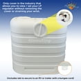 thumbnail image 2 of Flame King Dual 30lb Heavy-Duty Polypropylene Propane Tank Cover Rv for Trailer and Campervans White, 2 of 7