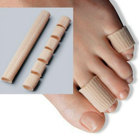 - 2pcs Silicone Tube Toe Gel Protector Corn Soft Cushion Pad Cap Relief Foot Pain Bunion Guard for Feet Care Insoles