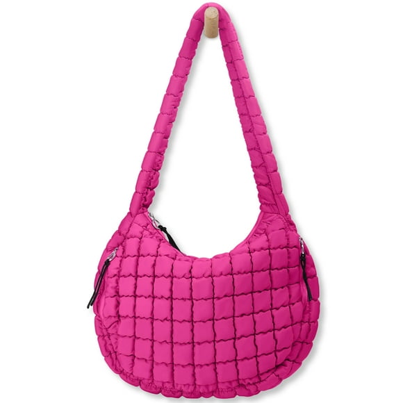 Bolso acolchado para mujer, grande, acolchado, bolso de mano acolchado, bandolera suave e hinchado, bolsos holgados