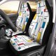 thumbnail image 2 of Juego de 2 fundas para asientos de coche ABPHQTO polilínea de colores, 2 of 4