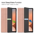 thumbnail image 4 of Dteck Case for Samsung Galaxy Tab S10 Ultra 14.6 inch (SM-X920/X926B) 2024,Ultra Slim Leather Tri-Fold Stand Case Auto Wake/Sleep Cover for Galaxy Tab S10 Ultra 14.6 inch 2024,Rosegold, 4 of 9