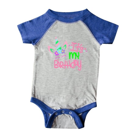 

Inktastic It s my Birthday Unicorn Gift Baby Boy or Baby Girl Bodysuit